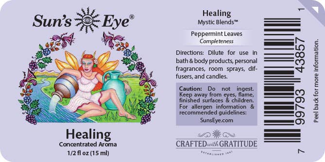 Healing Essential Oil small amber bottle for coastal wellness and intention setting