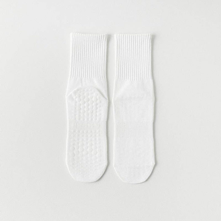 Pink Solid Color Yoga Grip Socks for mindful movement and coastal studio wear