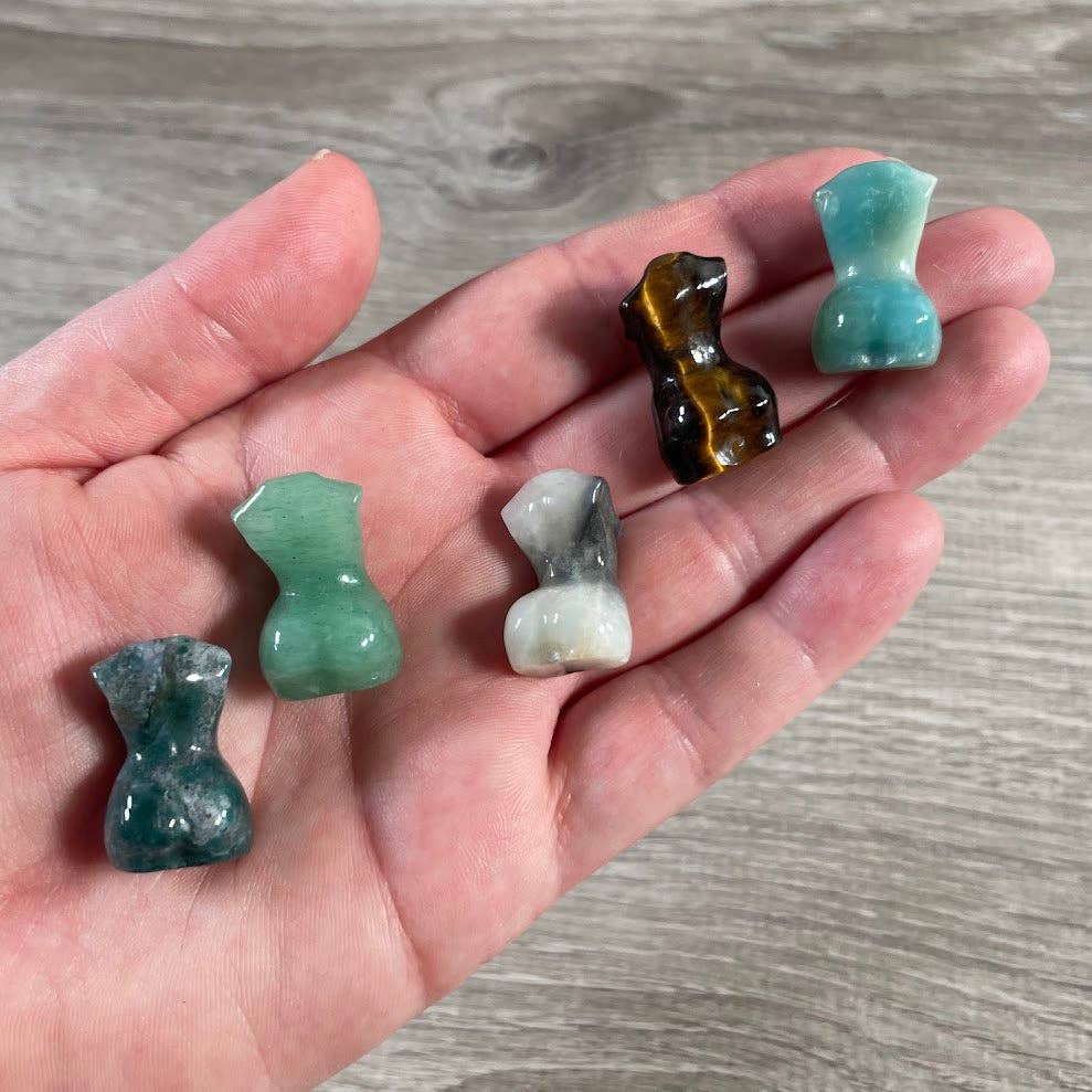 Small Gemstone Goddess Figurines