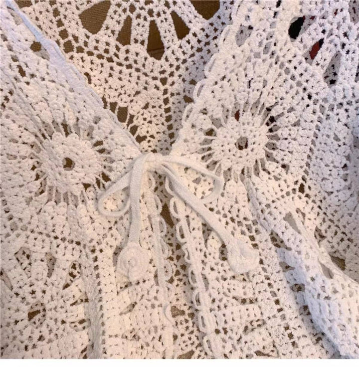 Bohemian Crochet Knit Cover-Up