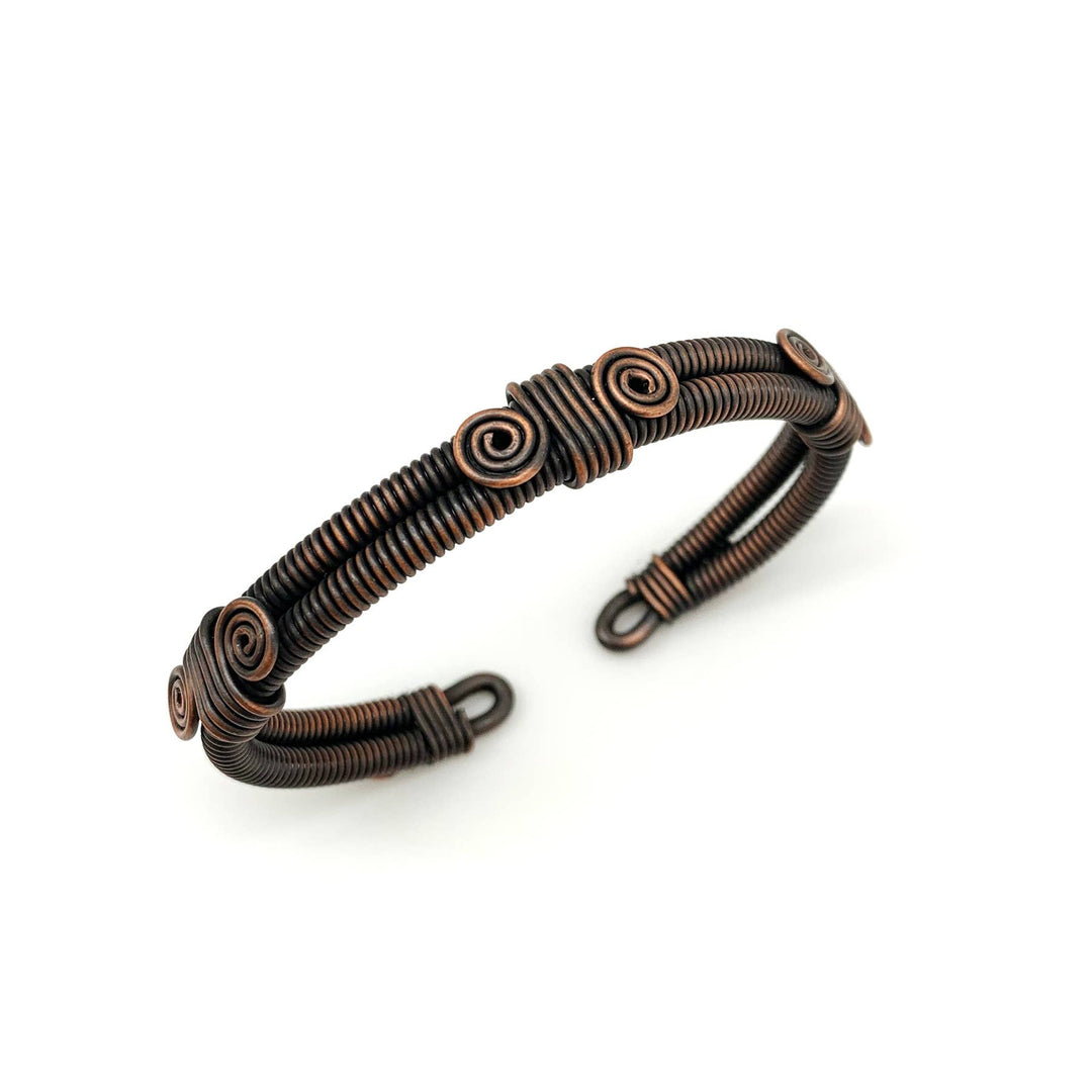 Solid Copper Unisex Adjustable Cuff