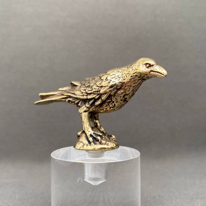 Brass Crow Desktop Ornament