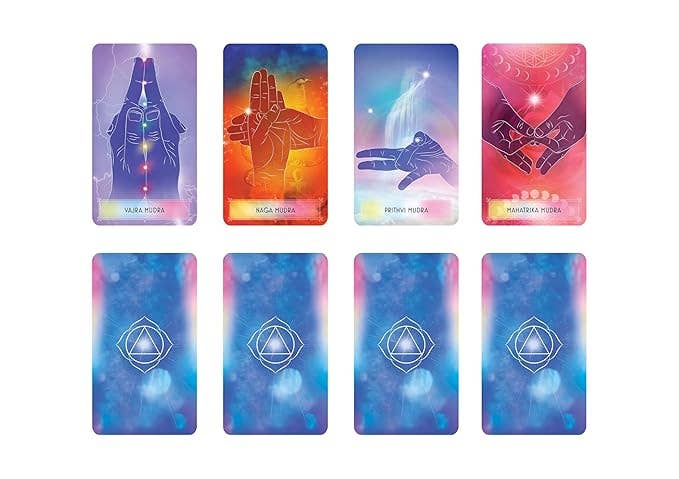 Yoga Mudra Oracle Book and 44 Card Deck for meditation and mindfulness
