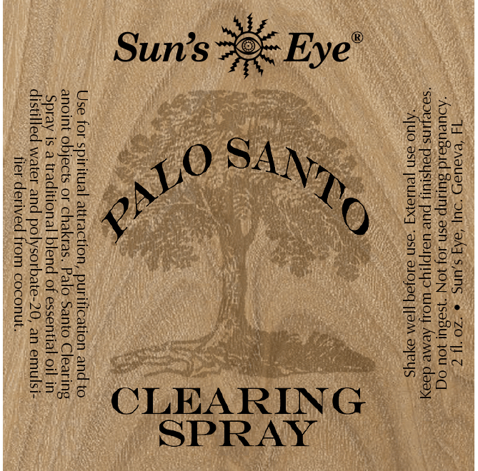 Palo Santo Clearing Spray 8 oz bottle for smoke-free sacred space rituals