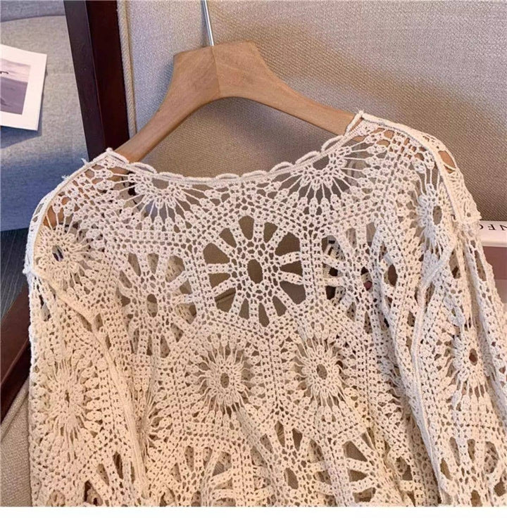 Bohemian Crochet Knit Cover-Up