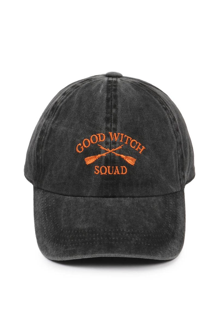 Good Witch Squad Embroidered Baseball Cap with coastal boho spiritual style vibes