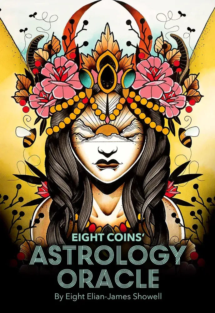 Eight Coins Astrology Oracle 41-card deck featuring zodiac and moon phase wisdom