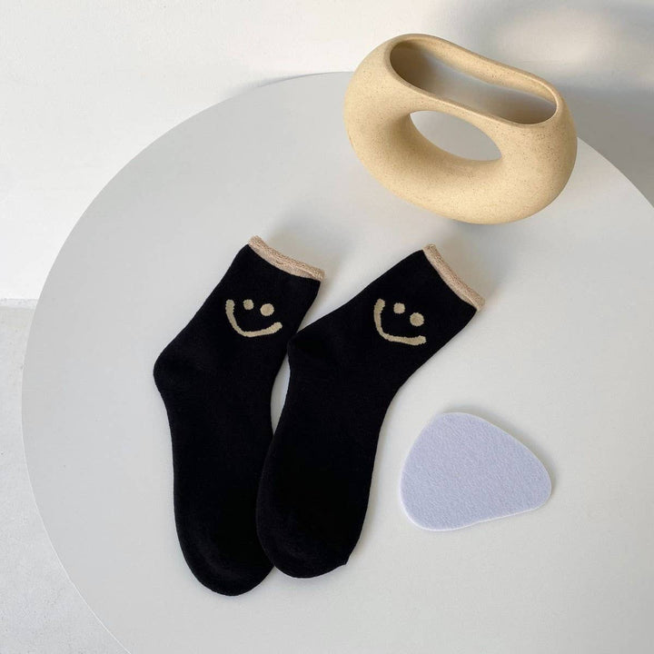 Winter Warm Smiley Face Socks for Women