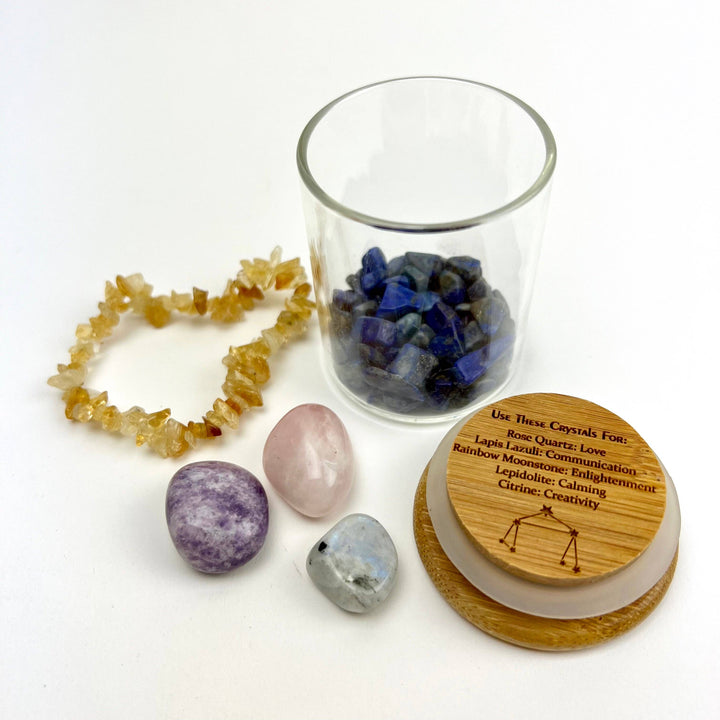 Zodiac Crystal Kit stretch bracelet with healing gemstones for your cosmic soul