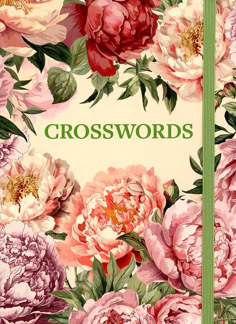 Crosswords Elegant Puzzles Collection paperback book for mindful word game lovers
