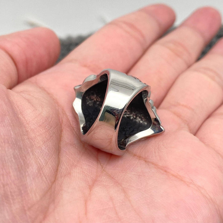 Stainless Steel Lion Head Ring