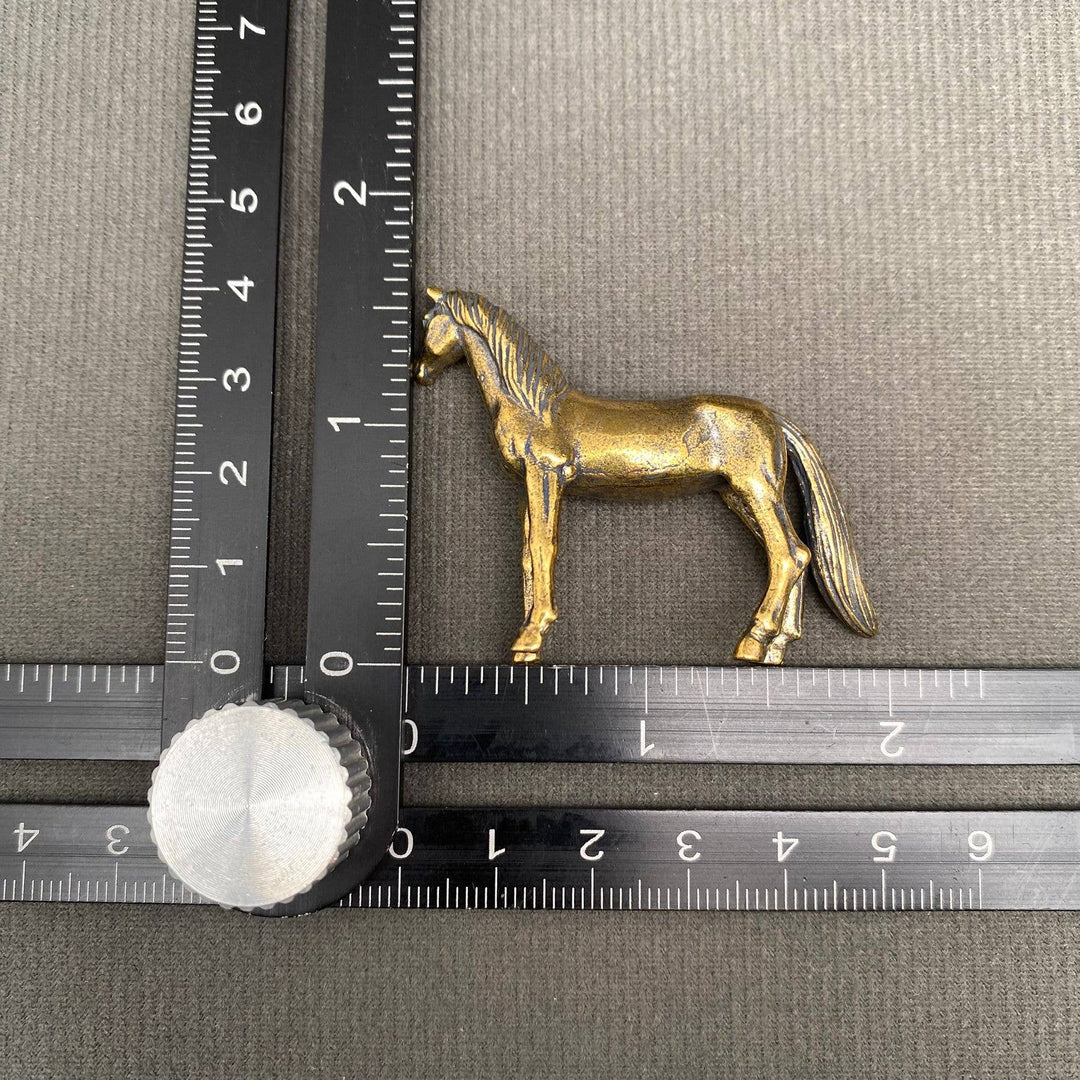 Brass Horse Decoration Desktop Ornament handcrafted spiritual decor for boho coastal homes