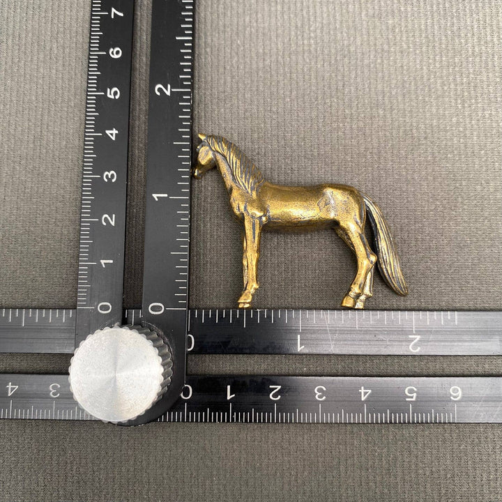 Brass Horse Decoration Desktop Ornament handcrafted spiritual decor for boho coastal homes