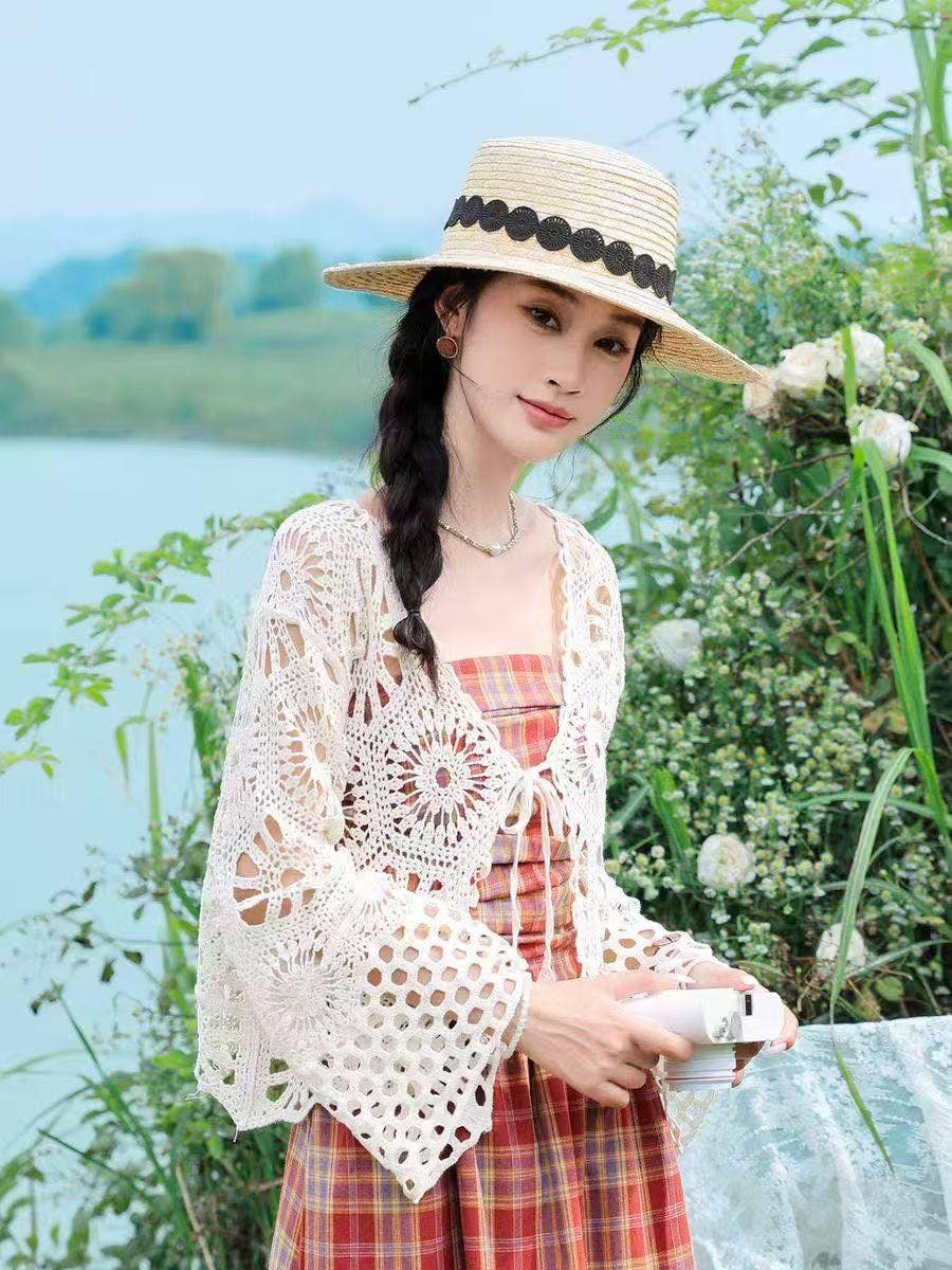 Bohemian Crochet Knit Cover-Up