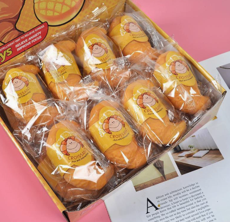 Croissant Shape Squishy Stress Toy