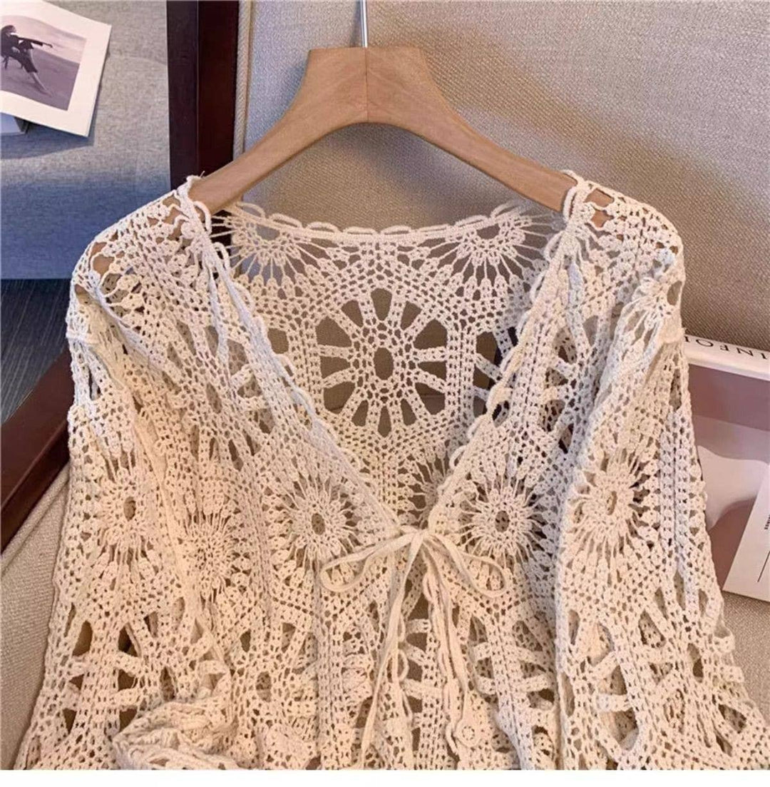 Bohemian Crochet Knit Cover-Up