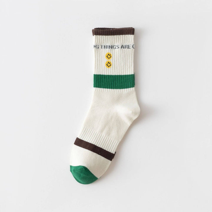 Smiley Crew Socks For Women