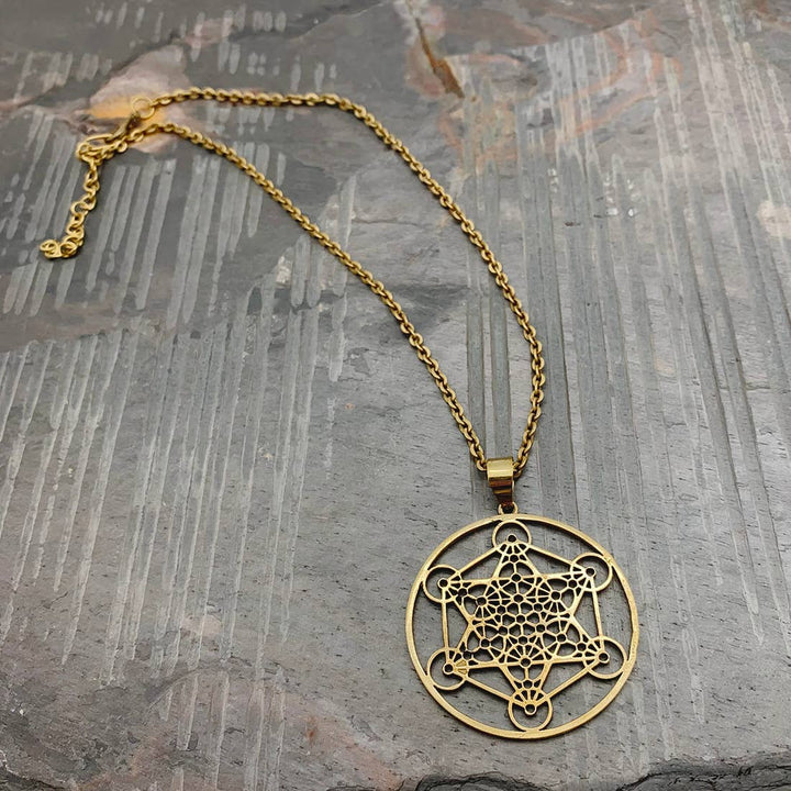 Tanvi Collection Necklace - Gold Six Pointed Geometric