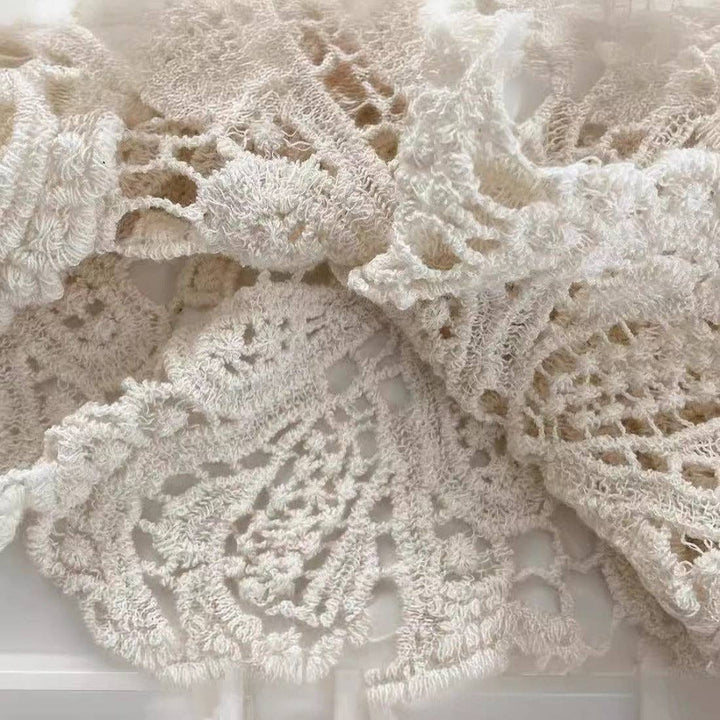 Crochet Hollow-Out Pullover Top with open stitch detail for effortless boho coastal style