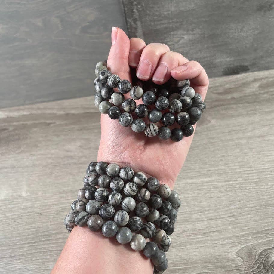 Gemstone Beaded Bracelets 10mm – Crystal Healing Jewelry