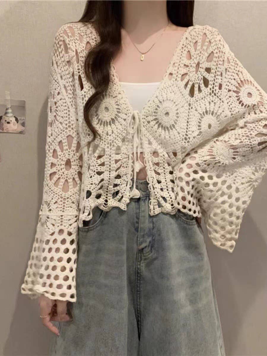Bohemian Crochet Knit Cover-Up