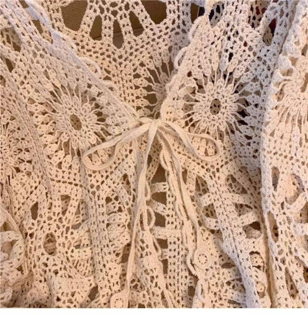 Bohemian Crochet Knit Cover-Up