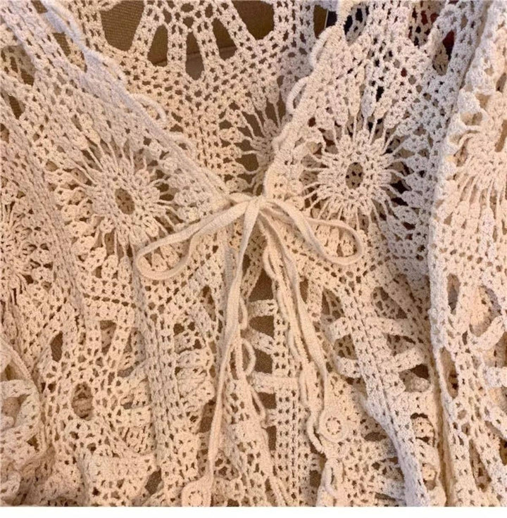 Bohemian Crochet Knit Cover-Up