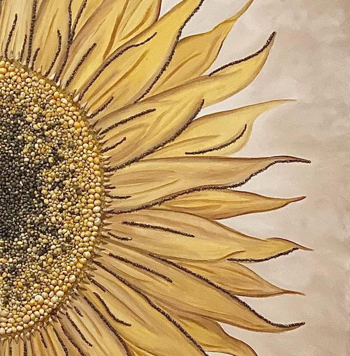 LIMITED EDITION Lion/Sunflower PRINT image 2