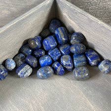 Lapis Lazuli Tumbled Stones bulk lot for crystal healing and coastal spiritual wellness