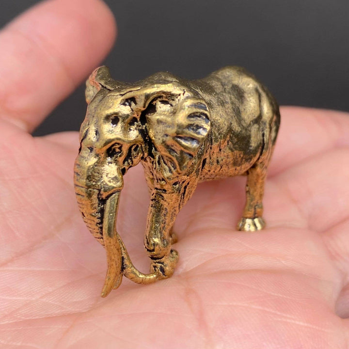 Brass Mammoth Elephant Desktop Ornament