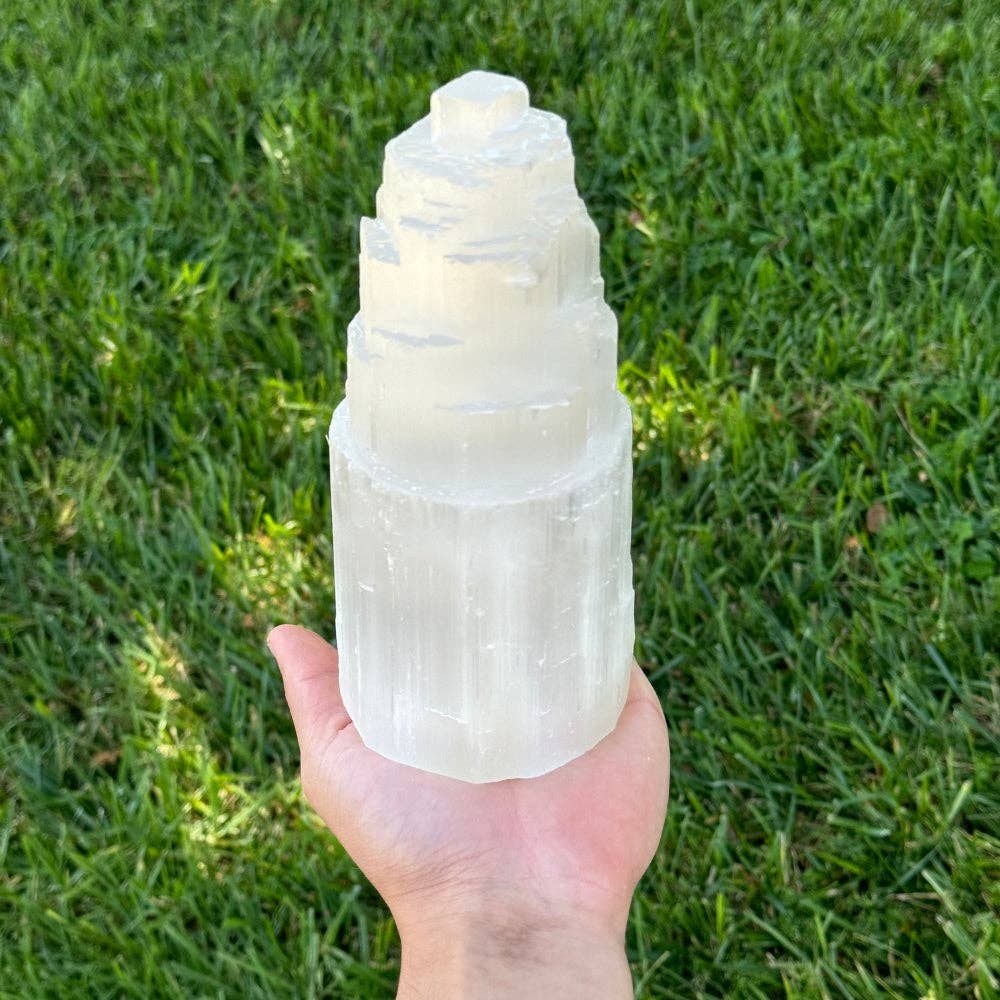 Selenite Lamp, Medium