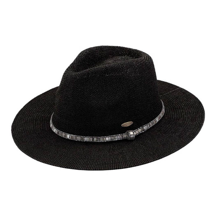 Multi-Colored Thread with Beaded Panama Hat: Sage