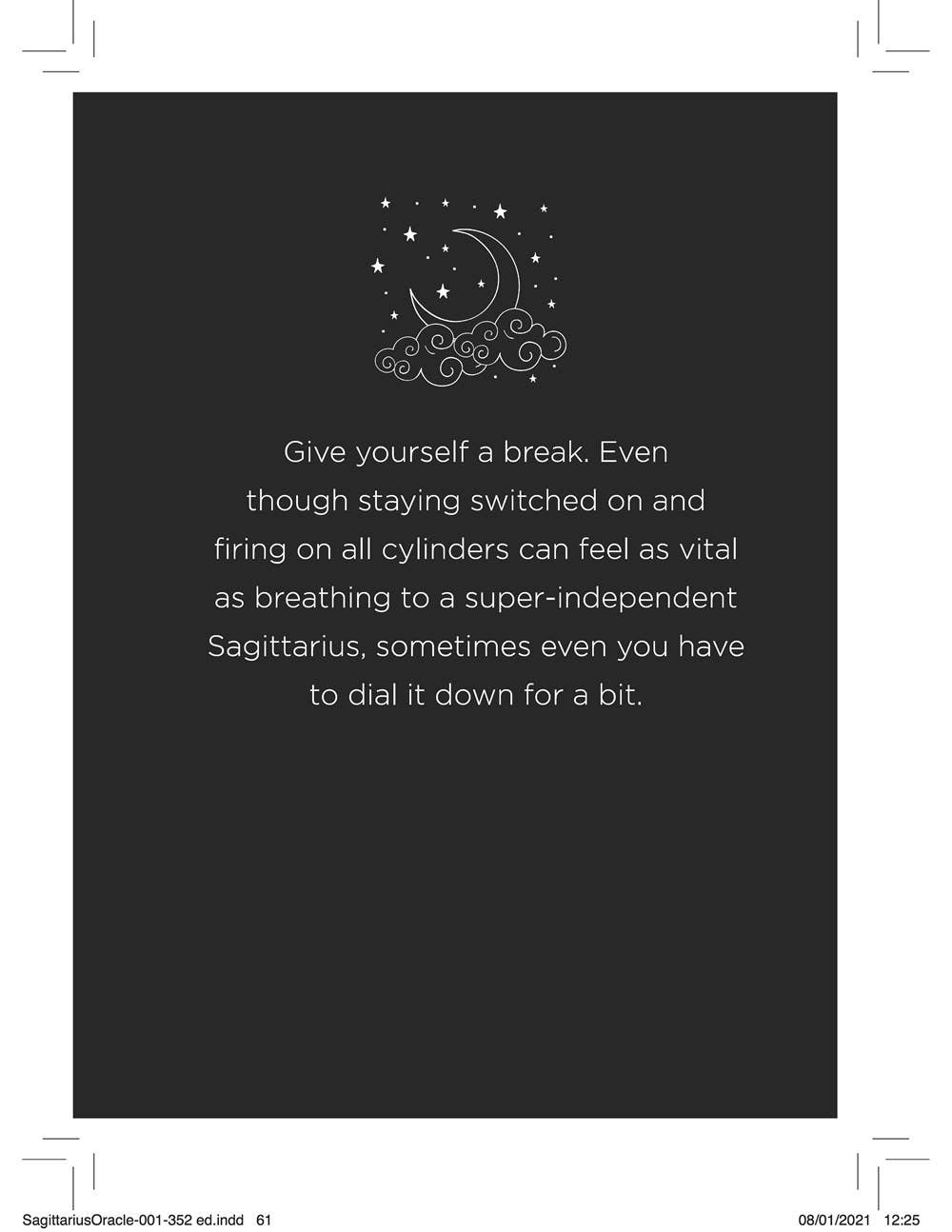 Sagittarius Oracle book for instant cosmic answers from your higher self