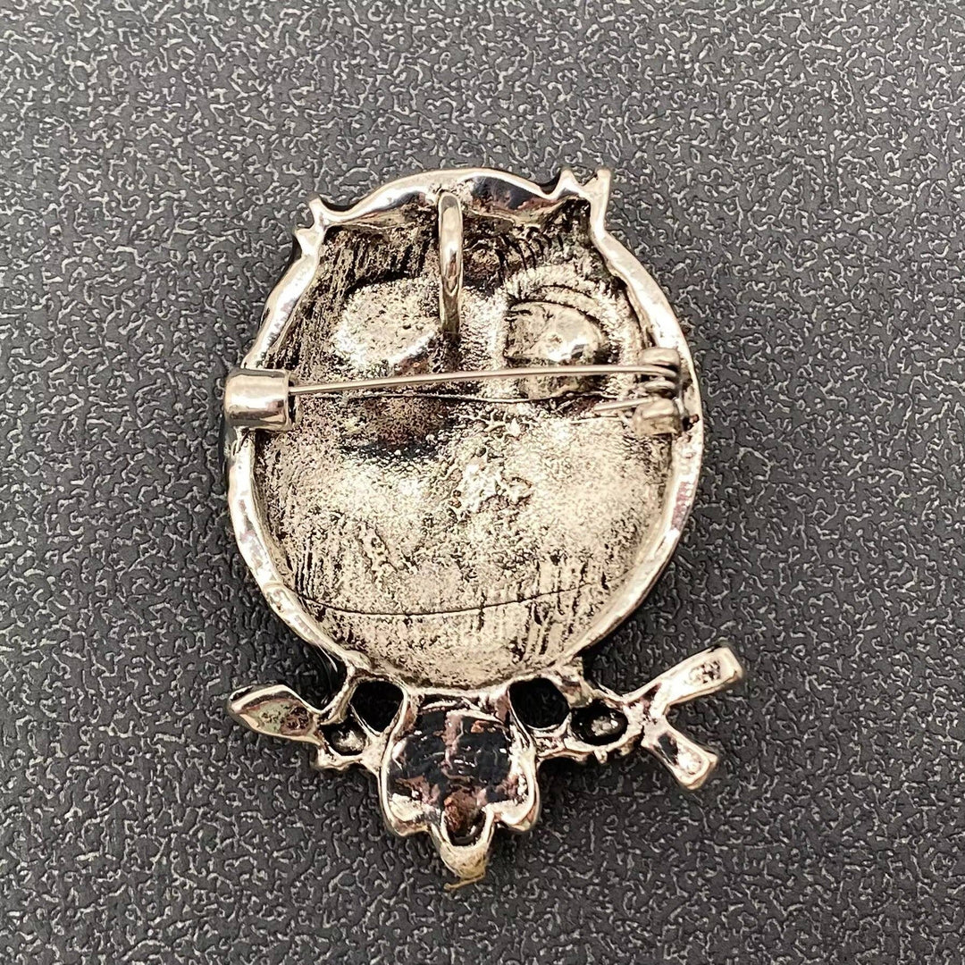 Enamel Owl Brooch