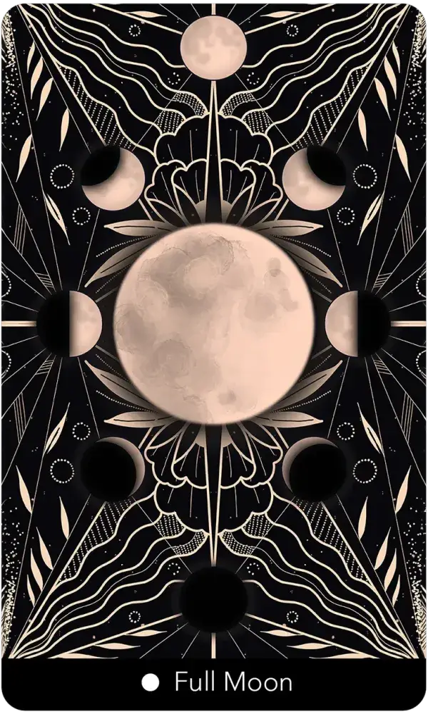 Eight Coins Astrology Oracle 41-card deck for zodiac and moon phase guidance
