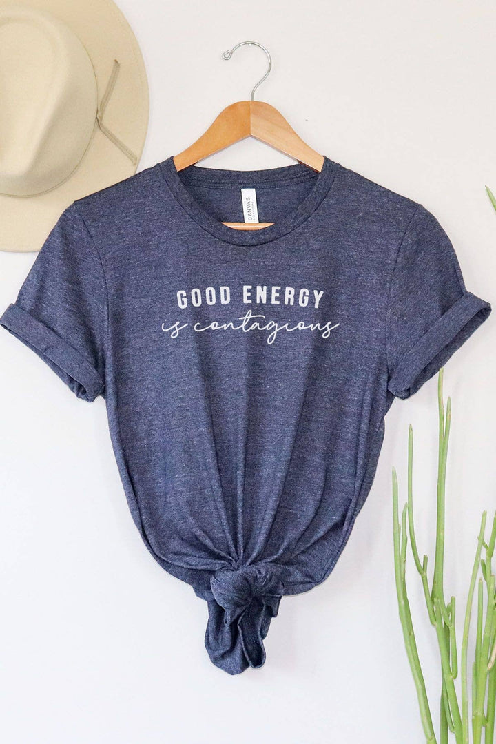 Good Energy Is Contagious Graphic Tee relaxed fit coastal boho style