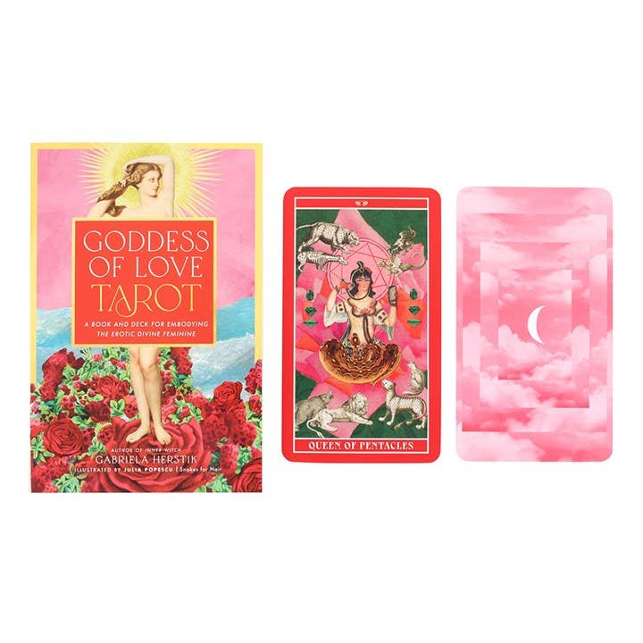Goddess of Love Tarot Deck by Gabriela Herstik featuring divine feminine energy and 78 cards