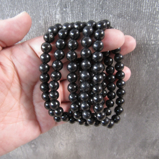 Healing Crystal Bracelets 8mm Round featuring amethyst and rose quartz boho stackable stretch beads