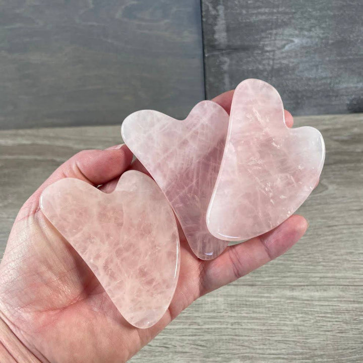 Crystal Gua Sha Facial Massager for holistic skincare rituals and coastal boho wellness