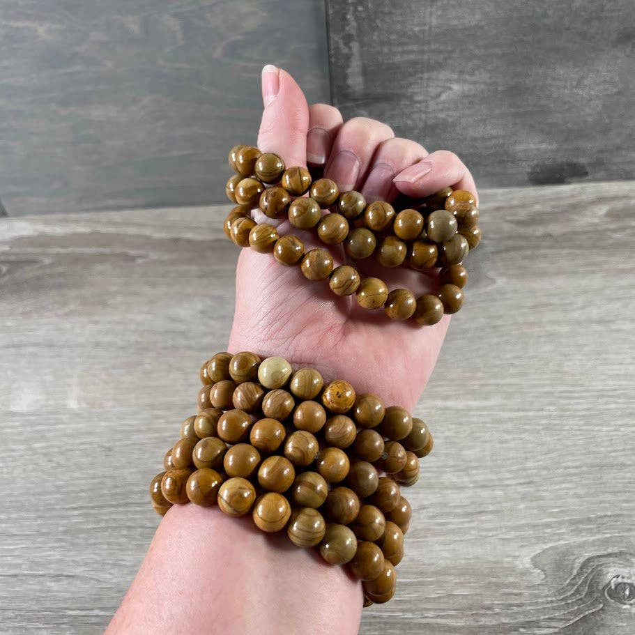 Gemstone Beaded Bracelets 10mm – Crystal Healing Jewelry