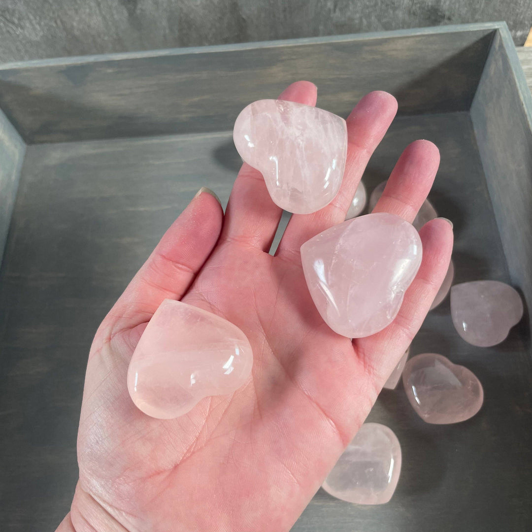 Rose Quartz Heart – Crystal Hearts for Healing &amp; Gifts
