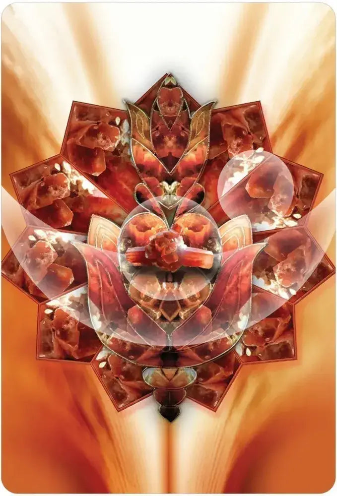 Pocket Crystal Mandala Activation Cards 56-card deck for spiritual meditation and affirmations