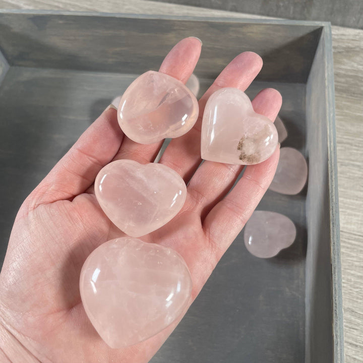 Rose Quartz Heart – Crystal Hearts for Healing &amp; Gifts