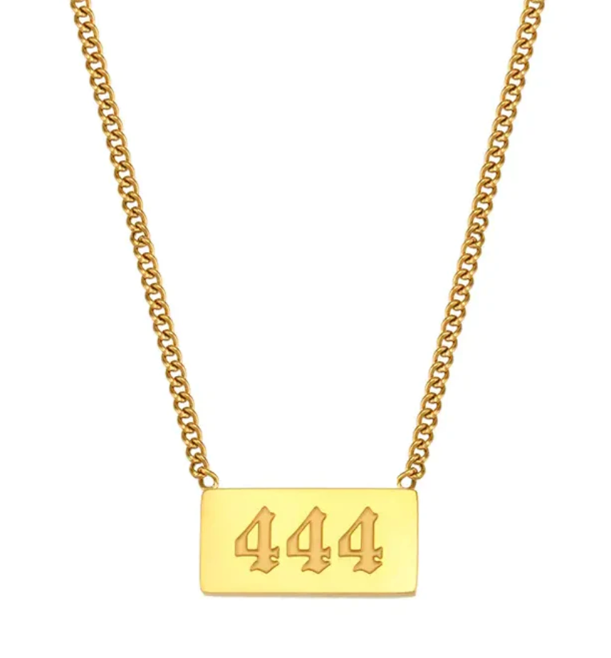 111 Angel Number Necklace | 18" Gold Plated