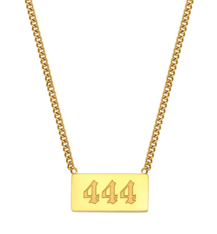 111 Angel Number Necklace | 18" Gold Plated