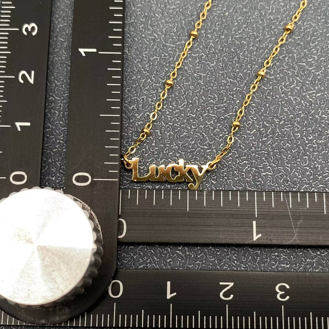 Lucky 18K Gold Plated SS Necklace