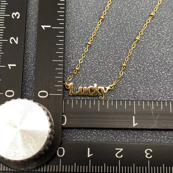 Lucky 18K Gold Plated SS Necklace
