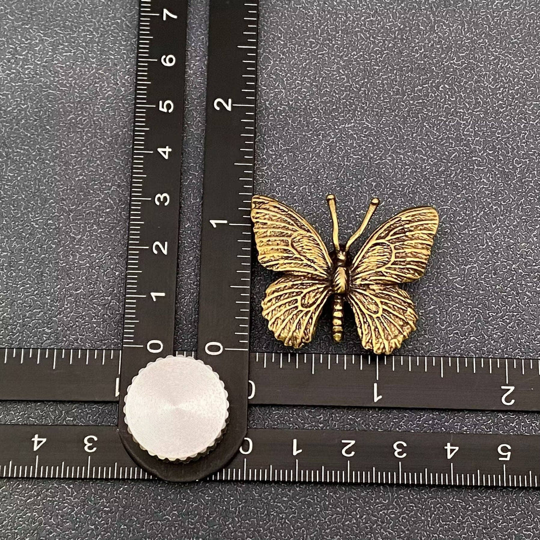 Vintage brass butterfly desktop ornaments for sacred space and intentional coastal living