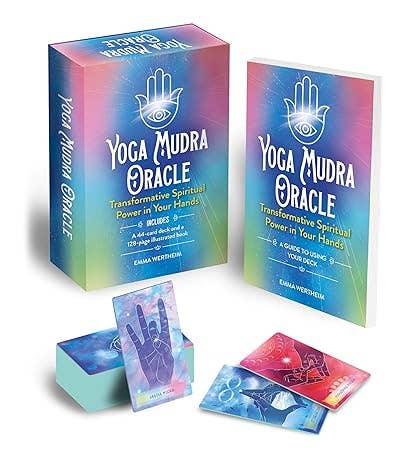 Yoga Mudra Oracle Book &amp; Card Deck with 44 cards for mindful meditation practice