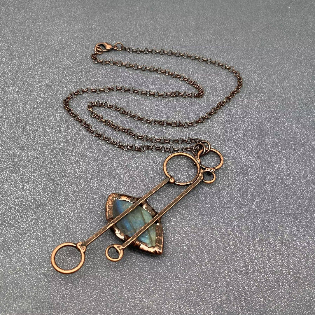 Vintage Labradorite Pendant Necklace